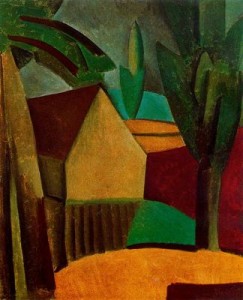 Casita con árboles.1908. Picasso. Museo Pushkin.Moscú.Rusia.