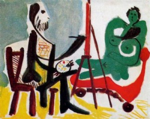 El pintor y su modelo (III). 63.Picasso.