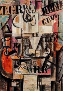 Frutero y frutas. 1912. Picasso. Colección particular. Nueva York. USA.