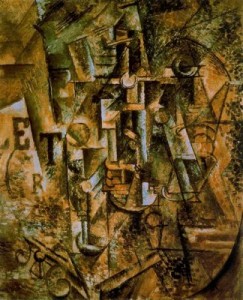 La botella de ron. 1911. Picasso. ColecciónJaques y Natasha Gelman. Ciudad de Mejico, Mejico
