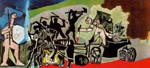 La guerra. 52. picasso. Temple de la Paix. Vallauris.Francia.