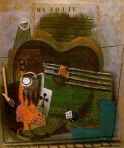 Ma jolie.1914. Picasso. Colección Heinz Berggruen. Ginebra. Suiza.
