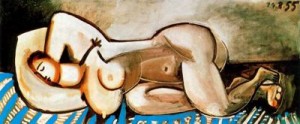 Mujer desnuda acostada. 55. Picasso. Herederos Jacqueline Picasso.