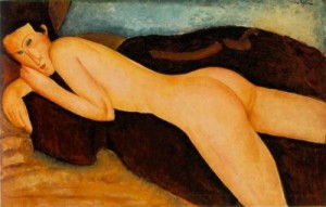 Reclining Nude from the Back. 1917. The Barnes foundation. Merion. Pennsylvania. Usa.