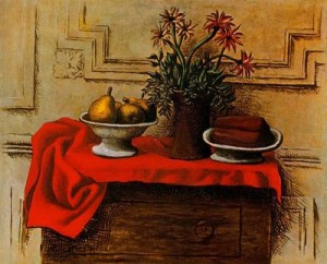 bodegón sobre cómoda.19.picasso. museo picasso, parís.