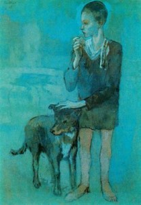 l´enfant au chien picasso periodo azul