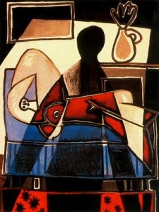 la sombra sobre la mujer. 53.picasso. art gallery of ontario. toronto. canada