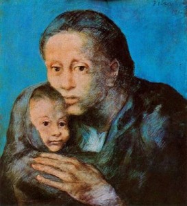 madre e hijo con pañuelo 1903 picasso