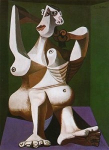 mujer peinándose. 40. picasso. colección mrs. beltran smith. nueva york. usa.