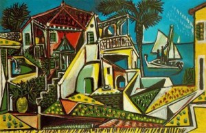 paisaje mediterraneo. 52. picasso .Antes galeria Beyeler. basilea. suiza