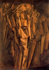 Joven triste en un tren. 1911. Fundación Peggy Guggenheim. Venecia. Italia.