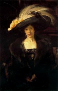 Clotilde con sombrero. 1910. 124 x 80cm. Museo Sorolla. Madrid. España.