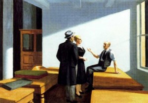 Conversación nocturna. 1949. Colección Roland P. Murdock. Wichita Art. Museum. Whichita. Kansas. Estados Unidos.