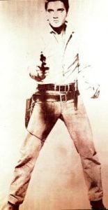 Single Elvis. 1964. Serigrafía y pintura acrílica sobre lienzo. Ungarisches Ludwig-Museum. Budapest. Hungría.