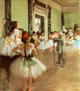 Dégas. -clase de danza.1873-75.París.