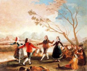 El baile a orilla del Manzanares.1777.Prado.