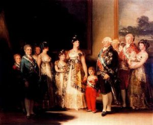 La familia de Carlos IV. 1800-1801. Prado.