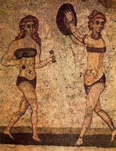 Mosaico de las muchachas del bikini. Villa Casale. Piazza Armerina.