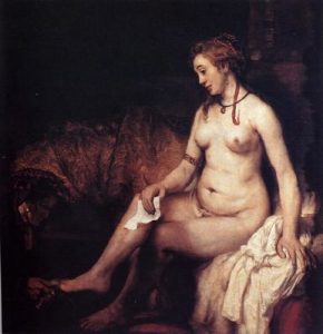 1654. Betsabé con la carta de David.