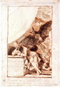 el sueño de la razón produce monstruos. 1797. Prado.