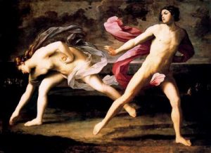 Hipomenes y Atalanta. 1612. Museo del Prado.