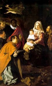 La Adoración de los Reyes Magos. 1618-19.