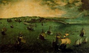 1558.Combate naval en el puerto de Nápoles.