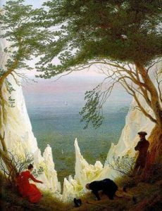 1818-19. Los acantilados calcáreos de la isla de Rügen.
