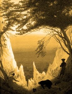 1818-19. Los acantilados calcáreos de la isla de Rügen.B y N. Filtro.