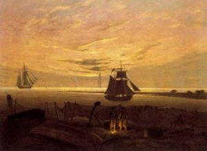 1831. Evening en el mar Báltico