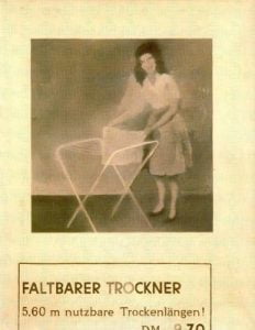 1962. Tendedero plegable. Óleo sobre lienzo.