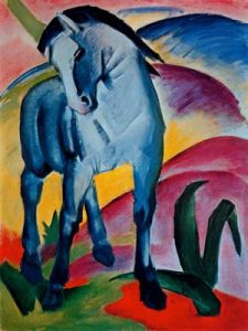 1911. Caballo azul I.