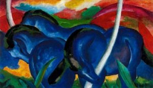 1911. Los grandes caballos azules.104,8 x 181cm.