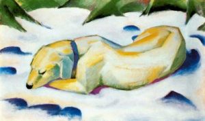 1913-14. El perro blanco.