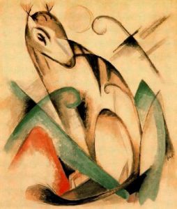 1913. Animal mítico sentado.