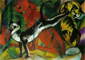 1913. Tres gatos.