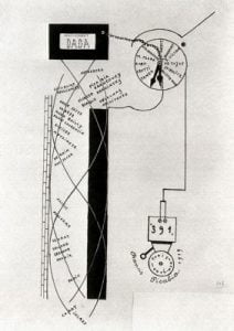 1919. Dada movement. Tinta sobre papel.