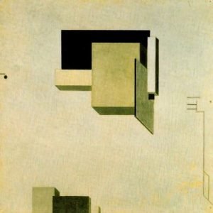 1919. Proun 1C. Óleo sobre tabla. Museo Thyssen-Bornemisza.