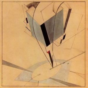 1919.Proun 5A. Acuarela sobre papel. Museo Thyssen- Bornemisza.