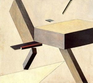1922. Composición. Óleo y temple sobre madera. Museo de Arte Moderno. New York. USA.