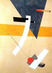 1923. Proun 12E. Óleo sobre lienzo.