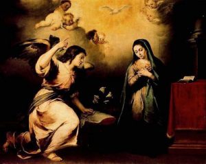 1650-1655. La Anunciación. 183 x 225 cm. Museo del Prado. Madrid. España.