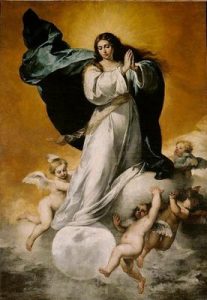 1650. La Inmaculada Concepción, la colosal. 436 x 292cm. Museo de Bellas Artes de Sevilla. Sevilla. España.