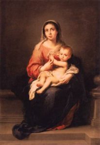 1670. Virgen y niño. 166 x 115cm. Gemäldegalerie de Dresde. Drede. Alemania.