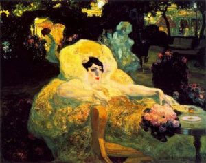 1904. Le paon blanc. Colección Carmen Thysssen-Bornemisza.