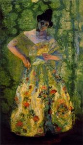 1908. Valenciana entre dos luces. 175,5 x 102,5 cm. Buenos Aires. Argentina.