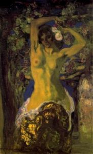 1909. Desnudo bajo la parra. 140 x 85 cm. Museo de Bellas Artes de Bilbao. España. (2)