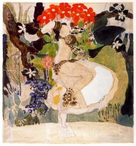 1912. Tórtola valenciana. Lápiz y acuarelas sobre papeles recortados y encolados. 42,8 x 39,8cm.