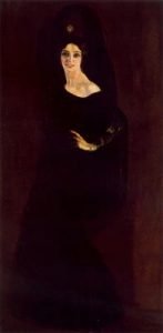 1913. La dama negra. 196 x 98 cm.