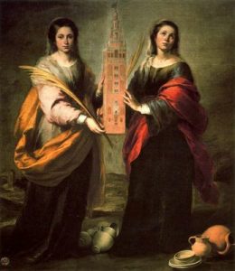 Las Santas Justa y Rufina. 200x 176 cm. Museo de Bellas Artes de Sevilla. España.